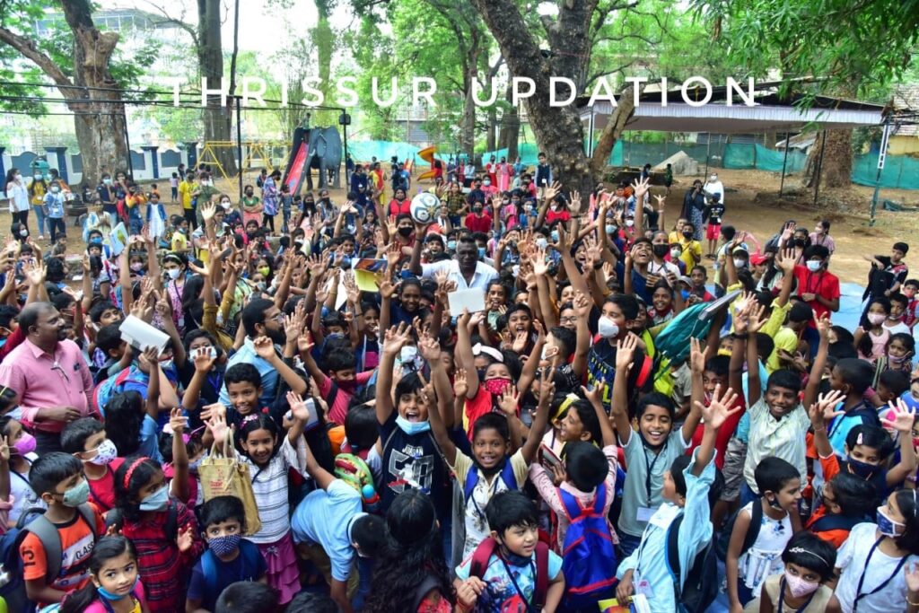 ജവഹർലാൽ ബാലഭവൻ അവധിക്കാല ക്യാമ്പ് കളിവീട്; ഇന്ത്യൻ ഫുഡ്ബോൾ ഇതിഹാസം ഐ.എം വിജയൻ ബാലഭവനിൽ കുട്ടികളുമായി സംവദിച്ചു