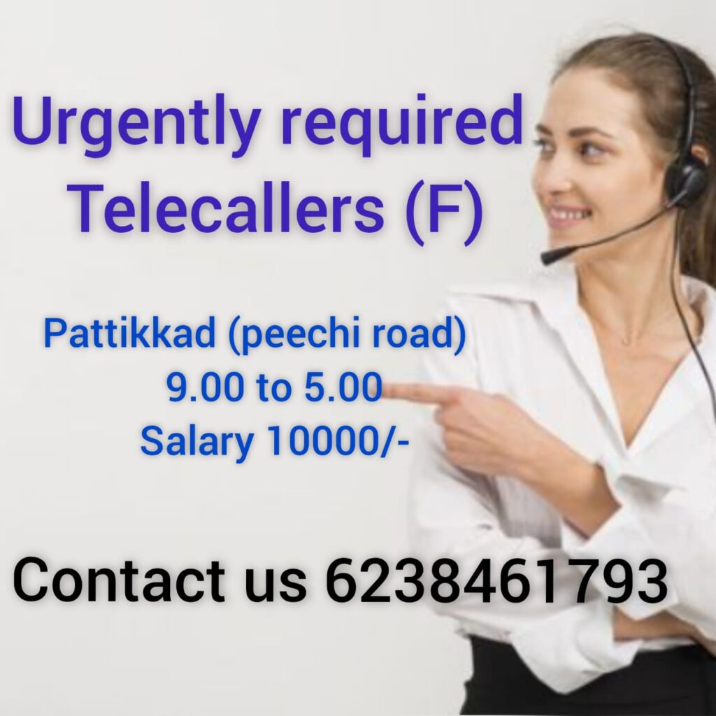 Urgently required Telecaller (F)