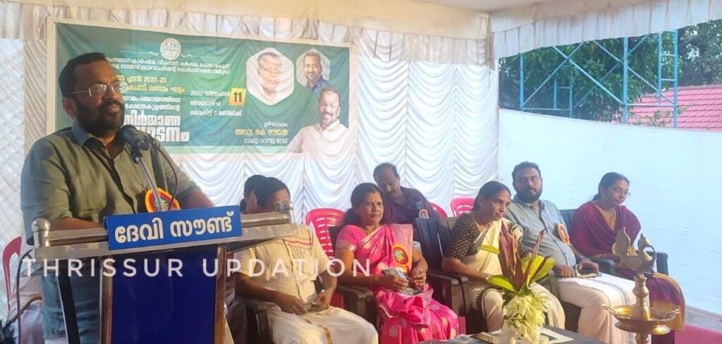 സഹസ്ര സരോവർ പദ്ധതി ;താണിക്കുടം ക്ഷേത്രക്കുള നിർമ്മാണ ഉദ്ഘാടനം റവന്യൂ മന്ത്രി കെ രാജൻ നിർവഹിച്ചു