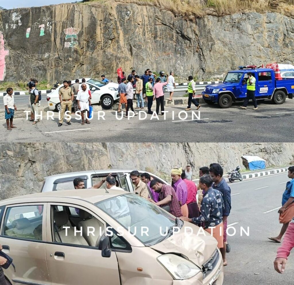 വാണിയംപാറയിൽ വാഹനാപകടം ;കാറുകൾ തമ്മിൽ കൂട്ടിയിടിച്ചു