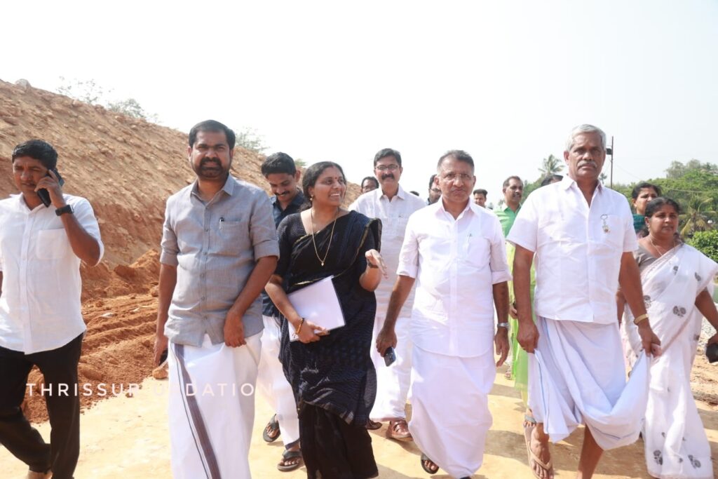 ജില്ലാ കളക്ടറുടെ നേതൃത്വത്തിൽ ചാലക്കുടി അടിപ്പാത  നിർമാണത്തിന്റെ പുരോഗതി വിലയിരുത്തി