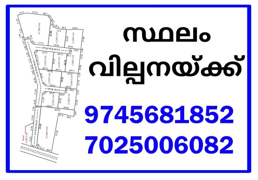 ഹൗസിംഗ് പ്ലോട്ട് വില്പനയ്ക്ക്