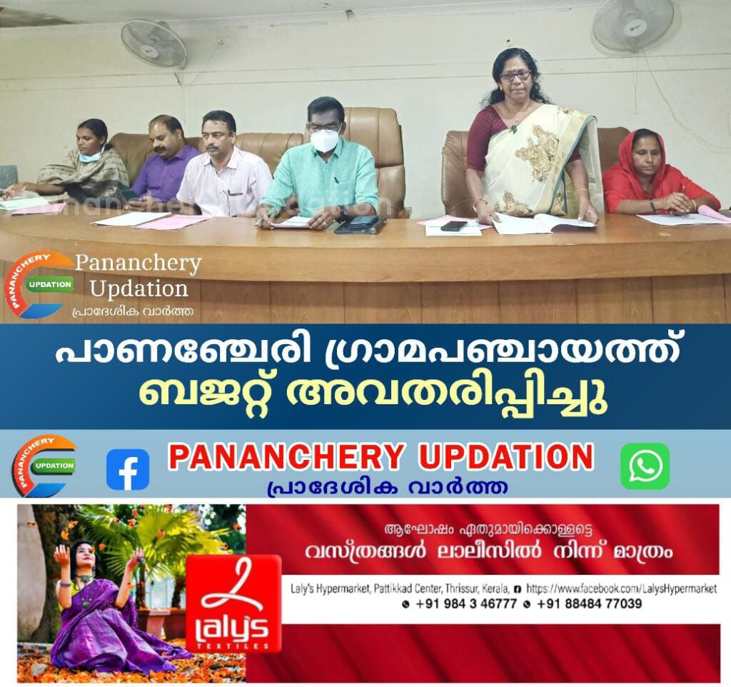 പാണഞ്ചേരി ഗ്രാമപഞ്ചായത്ത് ബജറ്റ് അവതരിപ്പിച്ചു.