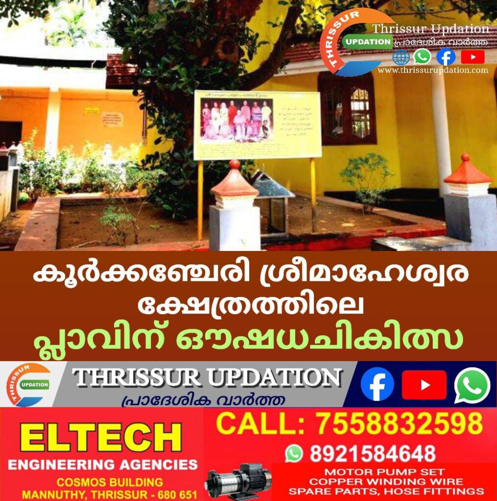 കൂർക്കഞ്ചേരി ശ്രീമാഹേശ്വര ക്ഷേത്രത്തിലെ പ്ലാവിന് ഔഷധചികിത്സ