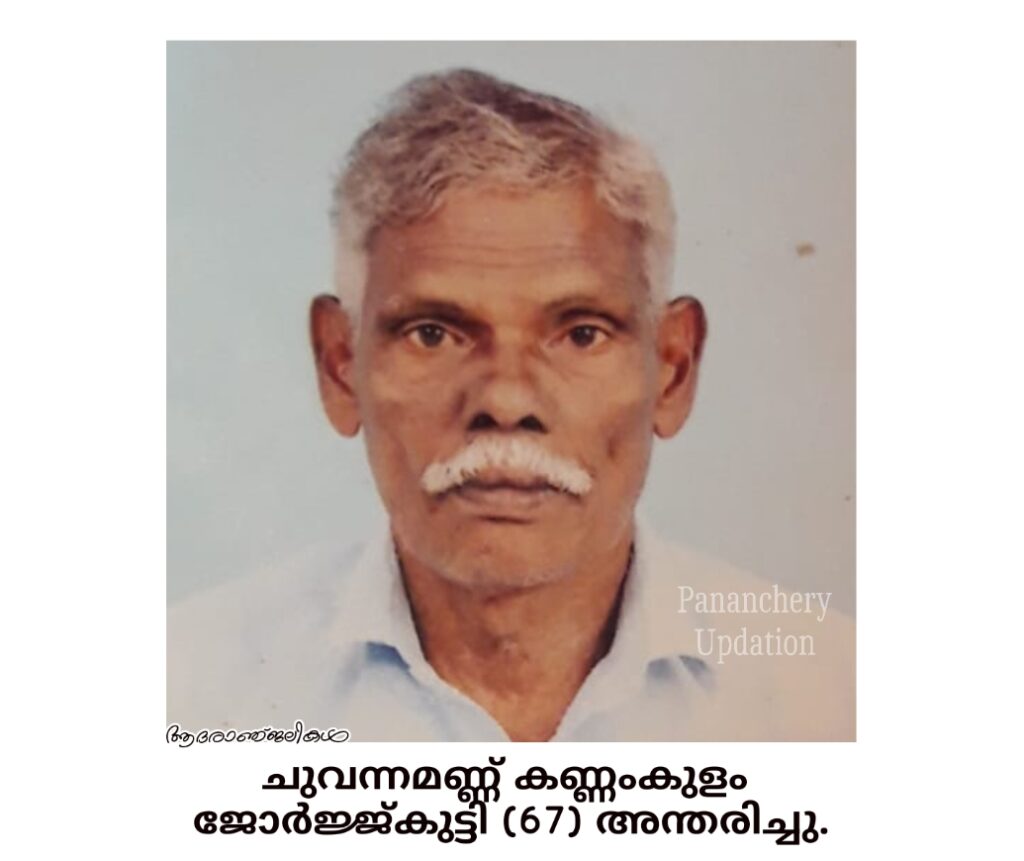 ചുവന്നമണ്ണ് കണ്ണംകുളം&nbsp; ജോർജ്ജ്കുട്ടി (67) അന്തരിച്ചു.